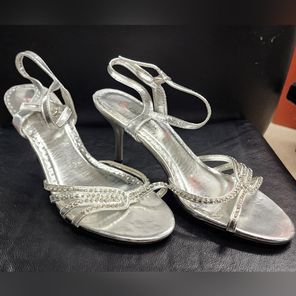 Shoes (Slingback Heel Silver) 7½